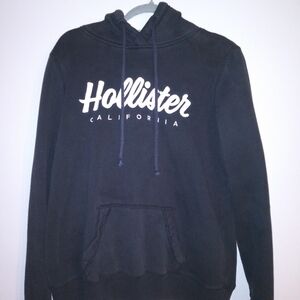 Hollister Men's Black Hoodie